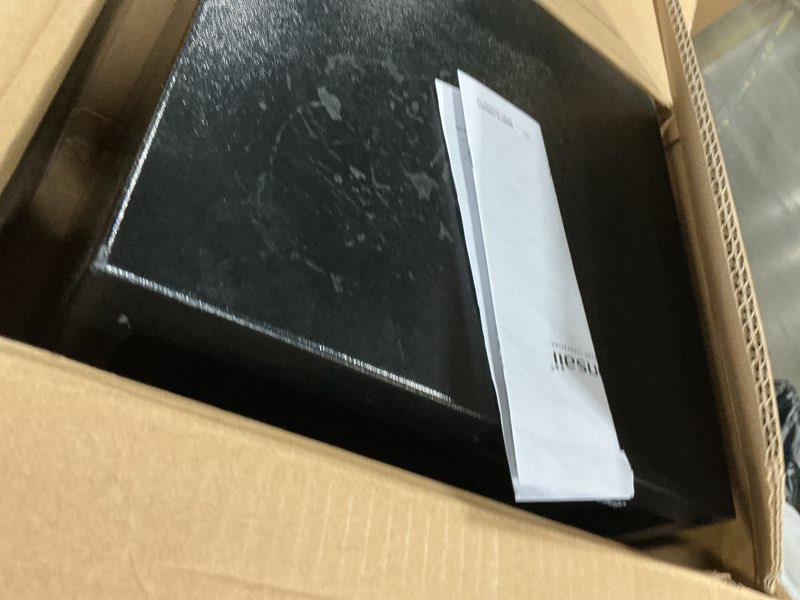 Condition photo showing As Is for Bonsaii Steel Safe Box with Digital Keypad Lock, 1.2 Cubic Feet Security Document Safe with Removable Shelf for Home, Hotel, Office, Valuables, Money, 12.99 x 14.17 x 12.99 Inches 1.20 cu.ft. (Standard)