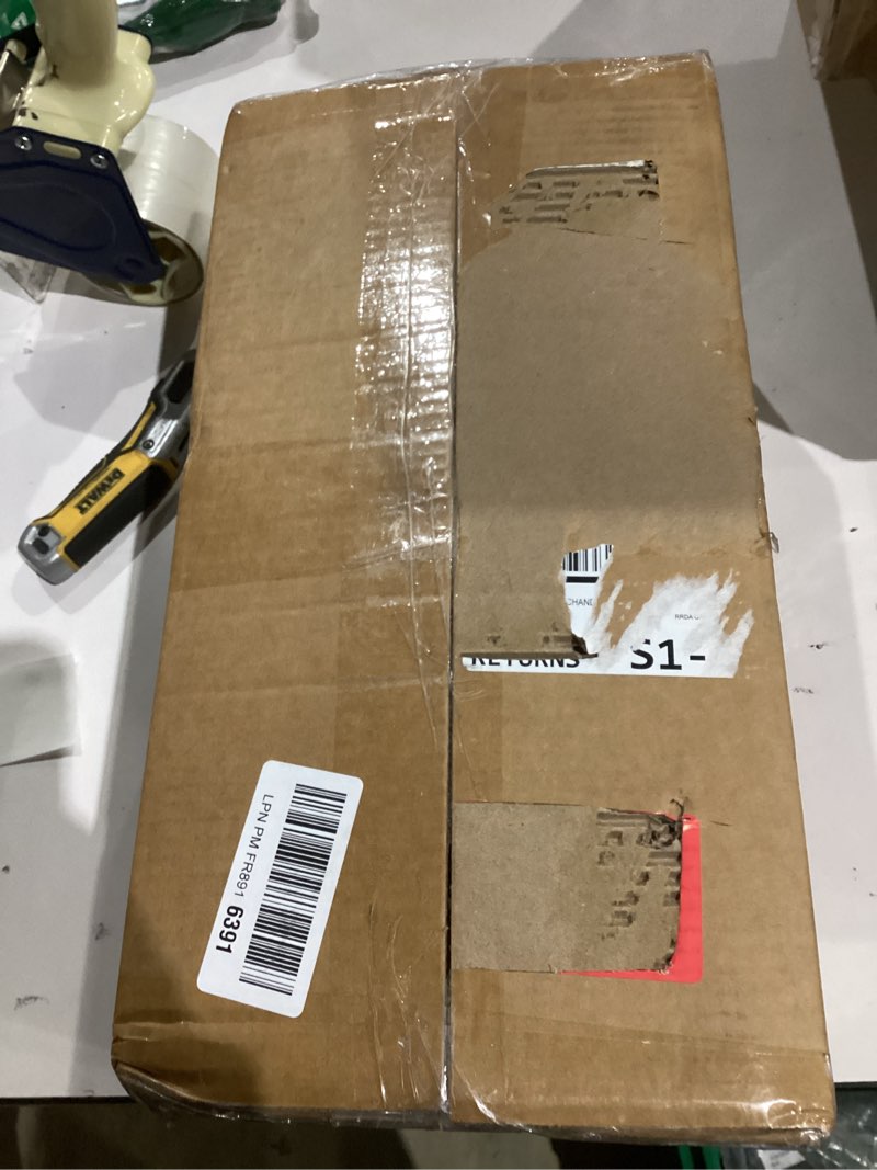 Condition photo showing As Is for TEENFON Bathroom Wall Cabinet with Adjustable Shelves and Towel Rack, Wall Mounted Over The Toilet Storage Cabinet for Bathroom, Living Room, Black Black With Towel Bar