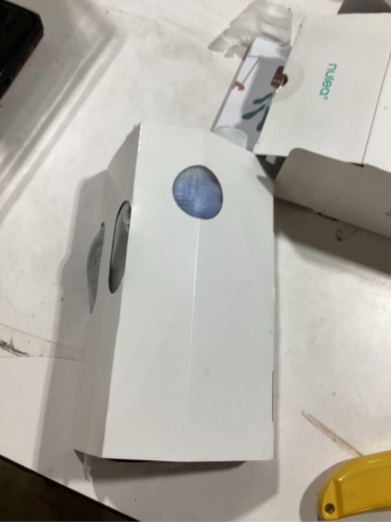Condition photo showing New/Like New for nulea m501 wireless trackball mouse, rechargeable ergonomic, easy thumb control, precise & smooth tracking, 3 device connection (bluetooth or usb receiver), compatible for pc, laptop, mac, windows. grey-blue