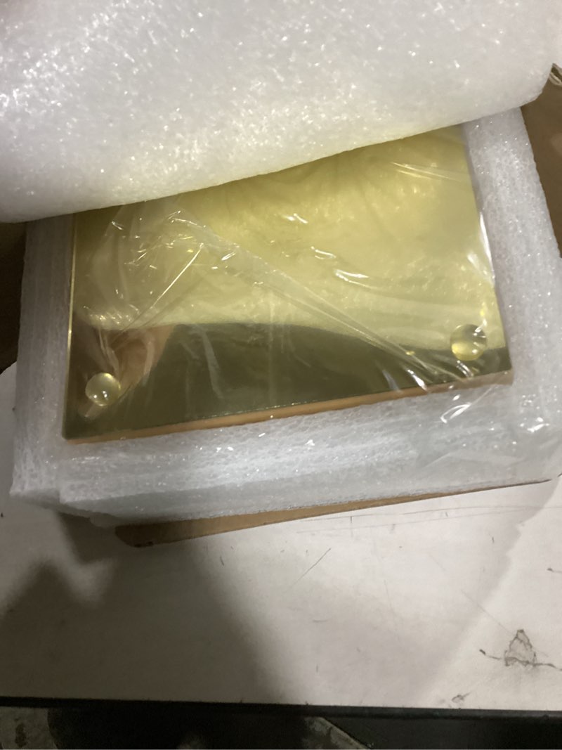 Condition photo showing Good Condition for acrylic calculator with stand, battery and solar hybrid powered basic calculator 12-digit lcd display,home office desktop accessories(gold)