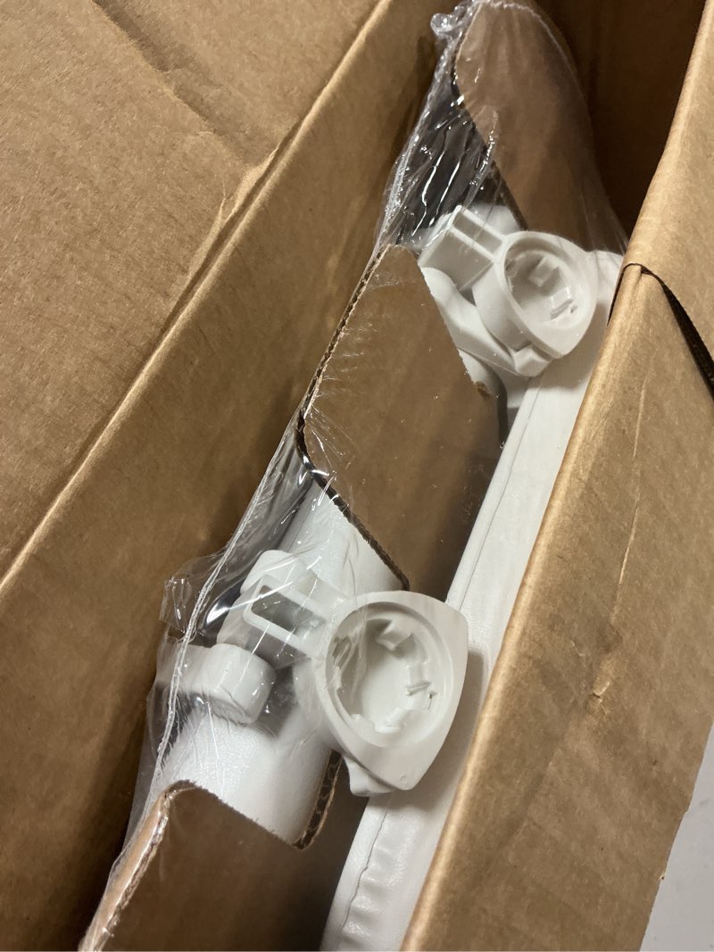 Condition photo showing New/Like New for Mayfair Padded Toilet Seat, Cushioned Soft Vinyl over Wood Core Seat, Secure Hinges, Easy Clean, Made in USA, Elongated, White Elongated White Toilet Seat