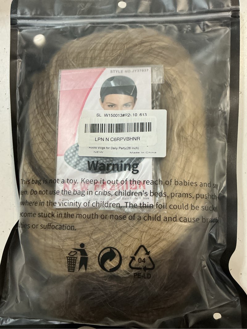 Condition photo showing New/Like New for long blonde wig for women middle part ombre blonde wavy wigs natural looking synthetic heat resistant fiber wigs for daily party use (26 inch)