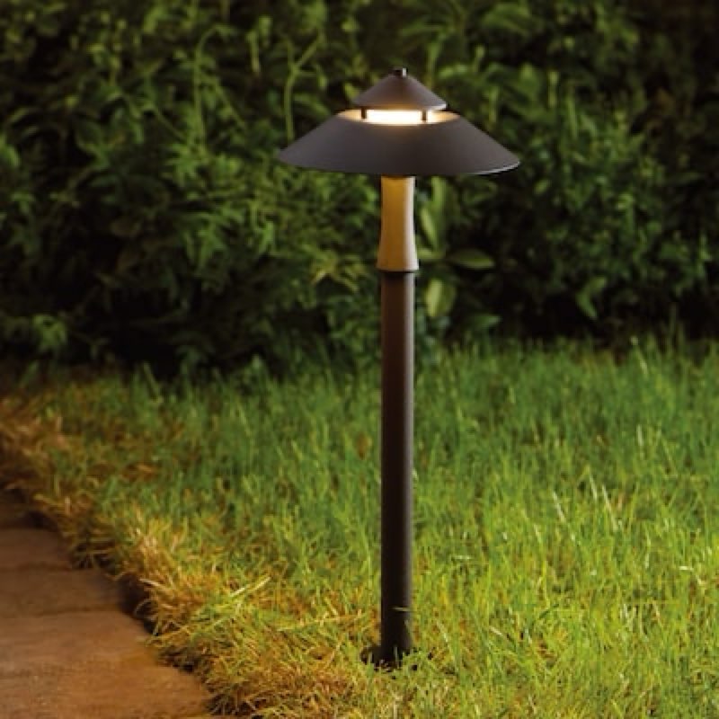 harbor breeze 90 -lumens bronze low voltage hardwired led outdoor path light ( 3000-k )