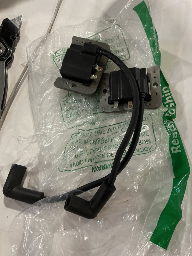 Condition photo showing Good Condition for 2 pack 32-584-06-s ignition coil module 2 pack compatible with kohler kt zt engines 7000 series lawn mower kt610 kt715 kt740 zt720 zt730 replaces 3258406-s 32 584 06-s 3258406 3258406s 32 584 06 s