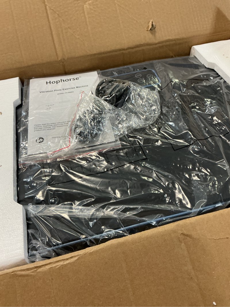 Condition photo showing Good Condition for Vibration Plate Machine,180 Speeds Shake Plate for Lymphatic Drainage Weight Loss, Vibrating Fitness Platform 460LB Capacity Whole Body Workout with Bluetooth Home Exercise Gym Equipment for Women Men Feather Blue