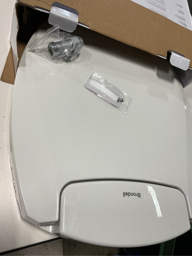 Condition photo showing Good Condition for brondell ecoseat plastic white elongated soft close bidet toilet seat