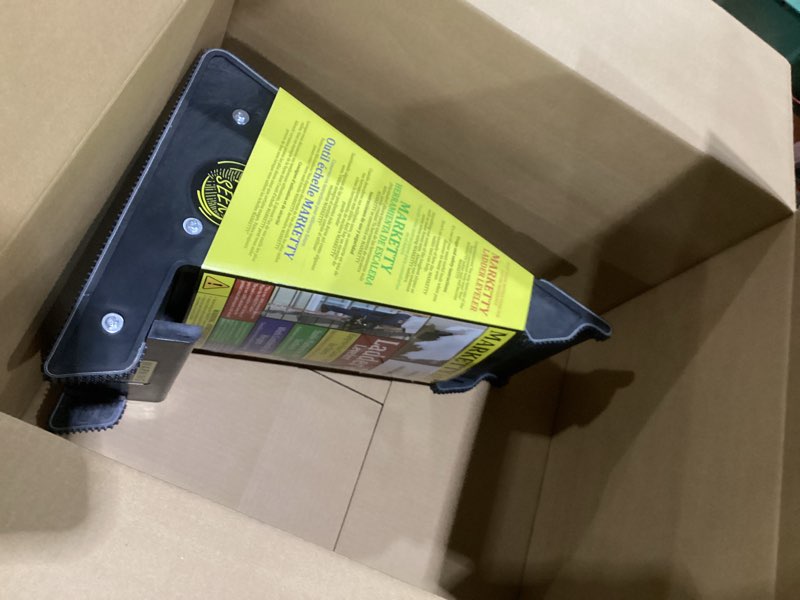 Condition photo showing Good Condition for Ladder Leveler, Pitch Hopper, Ladder Stabilizer with Storage, Ladder Levelers for Stairs and Extension Ladders, Easy to Use, Conquer Uneven Ground (Black, Upgraded Heavy-Duty Plastic)