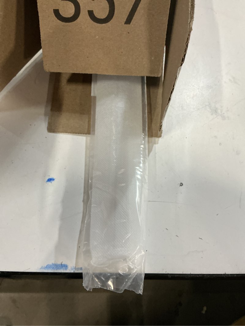 Condition photo showing Good Condition for Prime-Line M 6258 Frameless Shower Door Bottom Seal for 3/8 In. Thick Glass Doors – Stop Shower Leaks and Create a Water Barrier, 36 In., Clear Vinyl (Single Pack) Clear 3/8 in. single flap