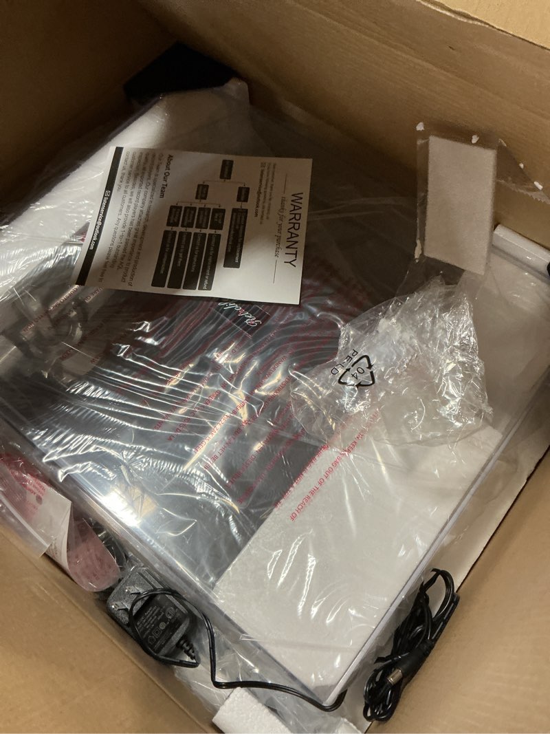 Condition photo showing Good Condition for Turntables Belt-Drive Record Player with Wireless Output Connectivity, Vinyl Player Support 33&45 RPM Speed Phono Line USB Digital to PC Recording with Advanced Magnetic Cartridge&Counterweight Dark Brown Silver Aluminum Platter+ Aluminum Tonearm