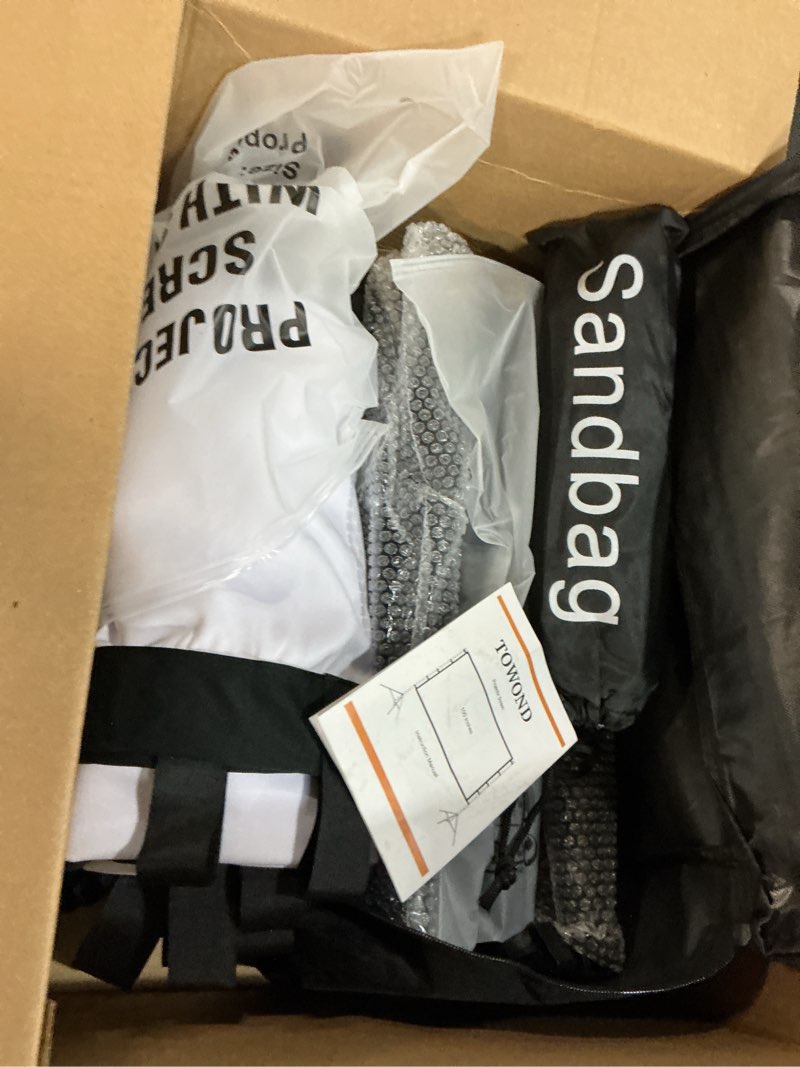 Condition photo showing Good Condition for TOWOND Projector Screen and Stand, 120 inch Outdoor Projection Screen, Portable 16:9 4K HD Rear Front Movie Screen with Carry Bag Wrinkle-Free Design for Home Theater Backyard Cinema 120'' with stand