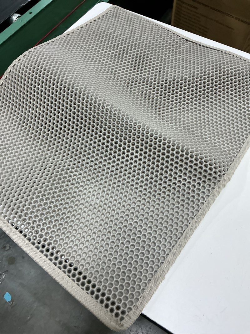 Condition photo showing As Is for petmaker 30x24-inch double-layer waterproof cat litter mat (gray)