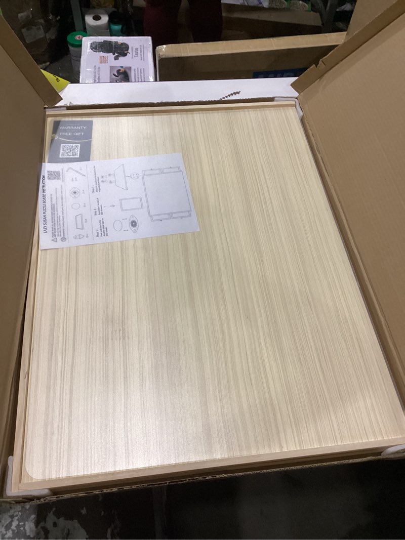 Condition photo showing New/Like New for Puzzle Board with Drawers Rotatable 360-Degree Wheels and Cover 30" x 22" 1000 Piece Wooden Jigsaw Puzzle Table Storage Organizer Portable Lightweight Design 1000PCS