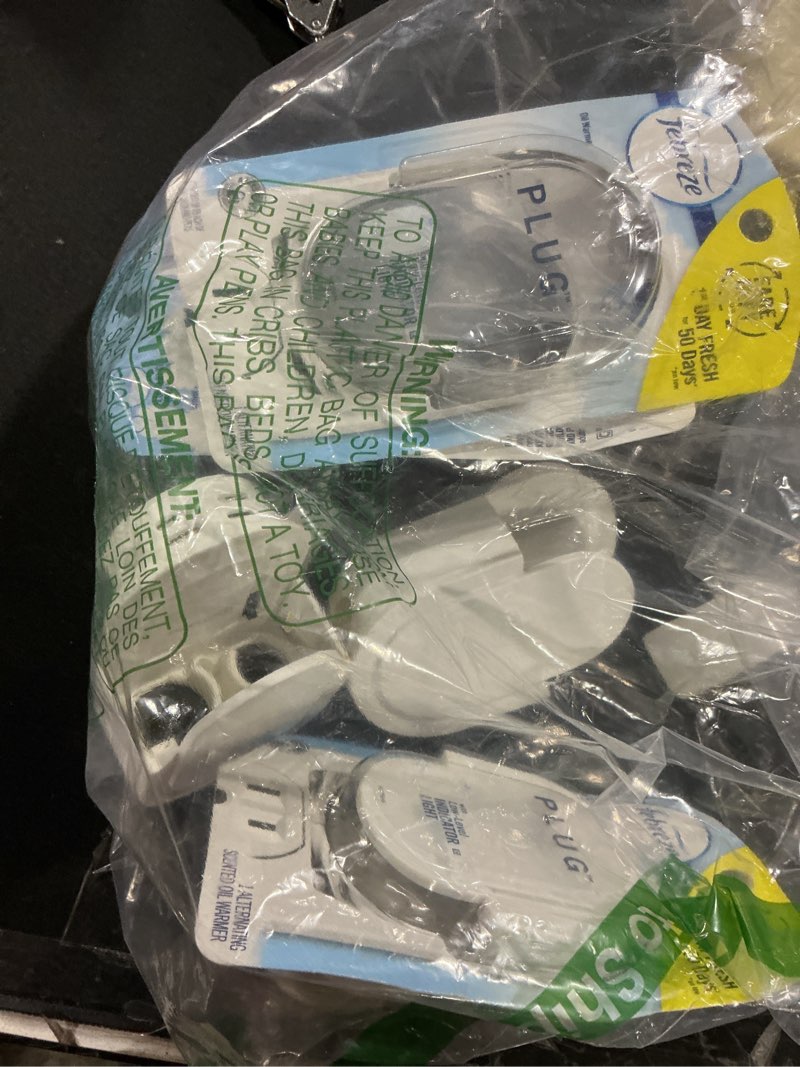 Condition photo showing As Is for Febreze Plug In Air Freshener Fade Defy Plugs, Scented Oil Warmer- Pack of 4