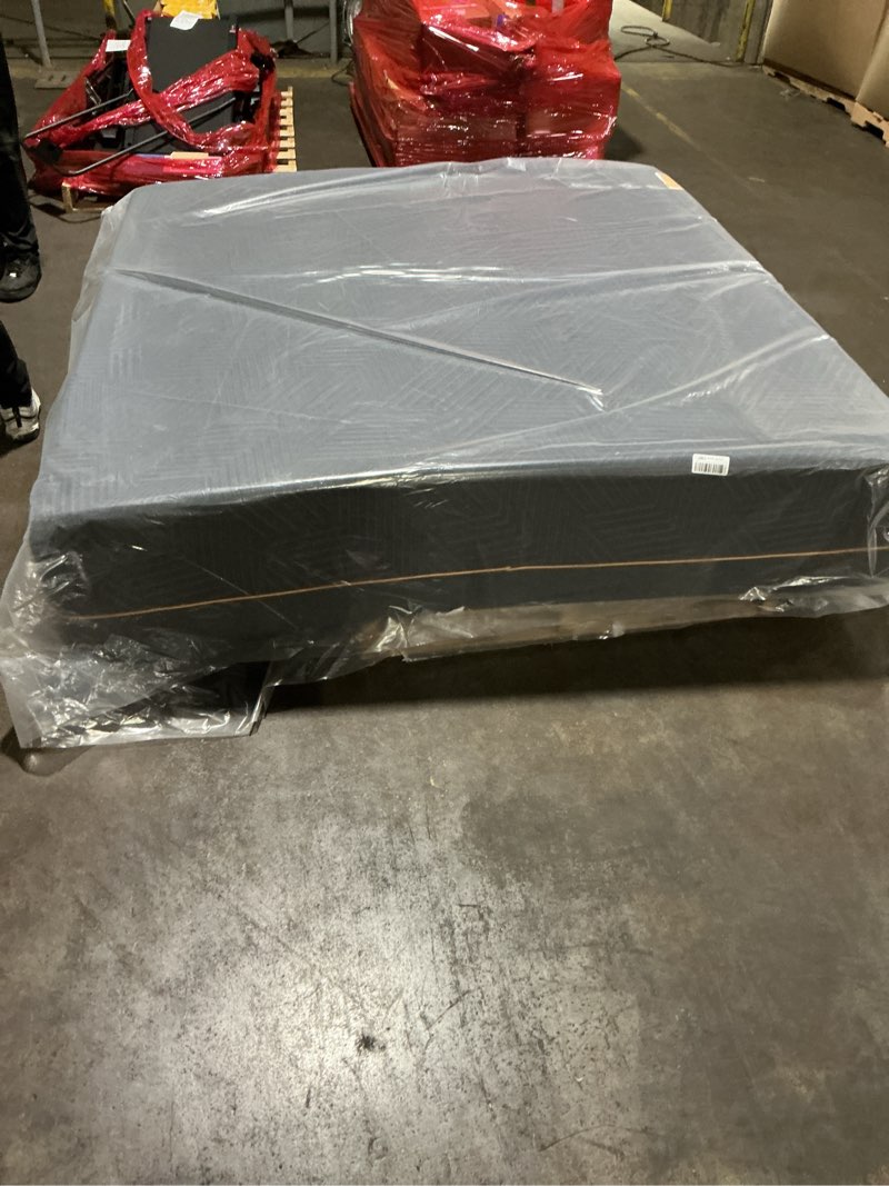 Condition photo showing As Is for egohome 14 inch king size memory foam mattress for back pain, cooling copper gel bed in a box, foam made in usa, certipur-us certified, therapeutic medium firm, 76x80x14 black king (u.s. standard) 14 inch medium firm