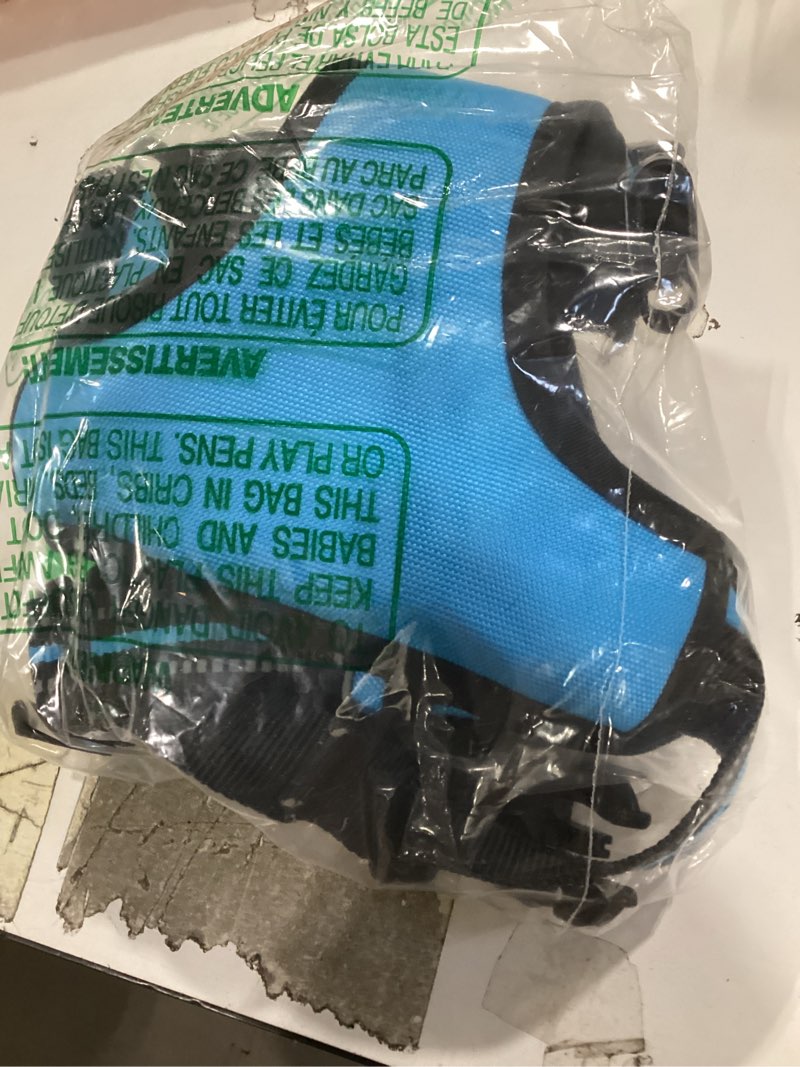 Condition photo showing As Is for rabbitgoo dog harness no pull with 2 leash clips, adjustable soft padded, reflective oxford no choke pet vest with easy control handle for large dogs, blue, xl x-large blue