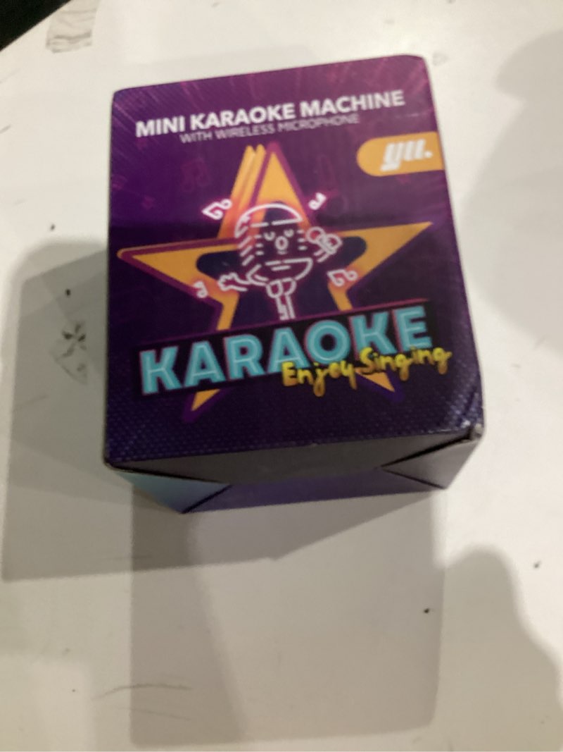 Condition photo showing Good Condition for karaoke machine for kids, portable mini speaker with 2 wireless microphones, 2026 top kids gifts for girls ages 3, 4, 5, 6, 7, 8, 9, 10, 12 +years old, 4-12th birthday present toy party (purple)