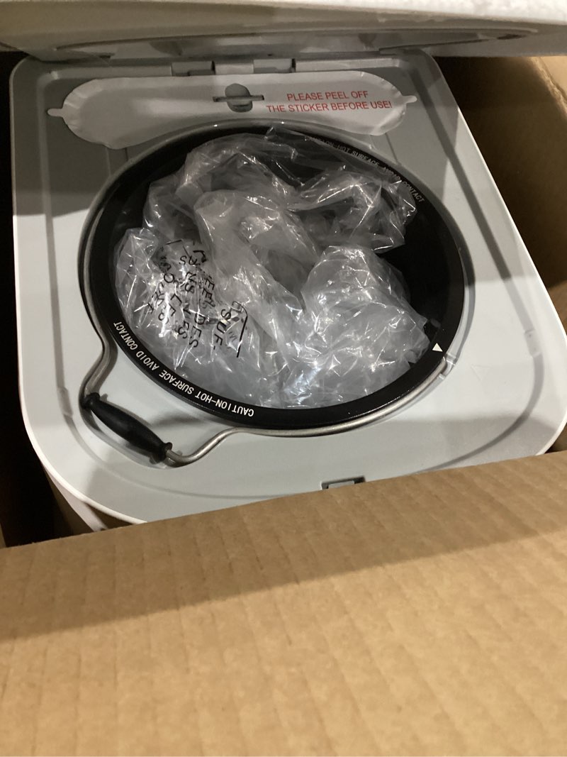 Condition photo showing Good Condition for 2.5L Electric Composter Countertop, 3 Modes Kitchen Smart Compost Bin with Auto Cleaning, LED Display, Turns Kitchen Waste Into Dry Manure, Low Noise Food Waste Compost Machine white 2.5L