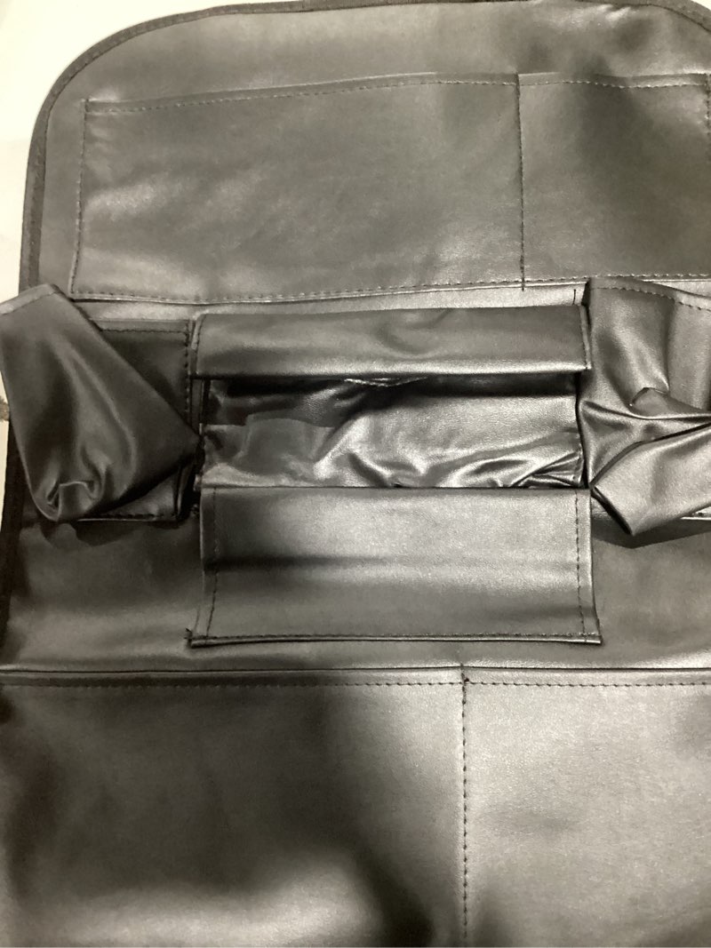 Condition photo showing Good Condition for (similar 2)viaviat car seat organizers waterproof backseat protector with storage pocket large leather kick mats for kids pets automobile suv truck (black, large pocket) black large pocket