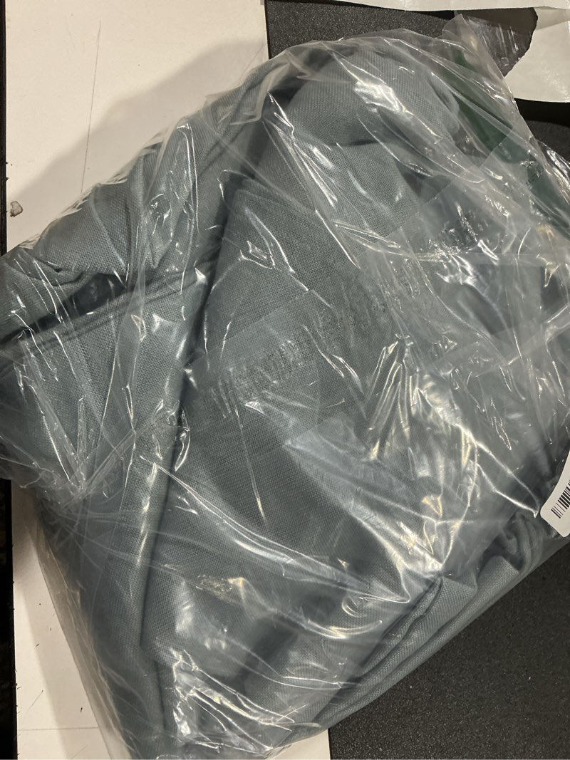 Condition photo showing Good Condition for nicetown thick linen stone blue curtains 108 inch long for living room, grommet semi sheer linen blend curtains & drapes privacy added with light filtering for bedroom, w55 x l108, 2 panels stone blue 55"w x 108"l (pack of 2)