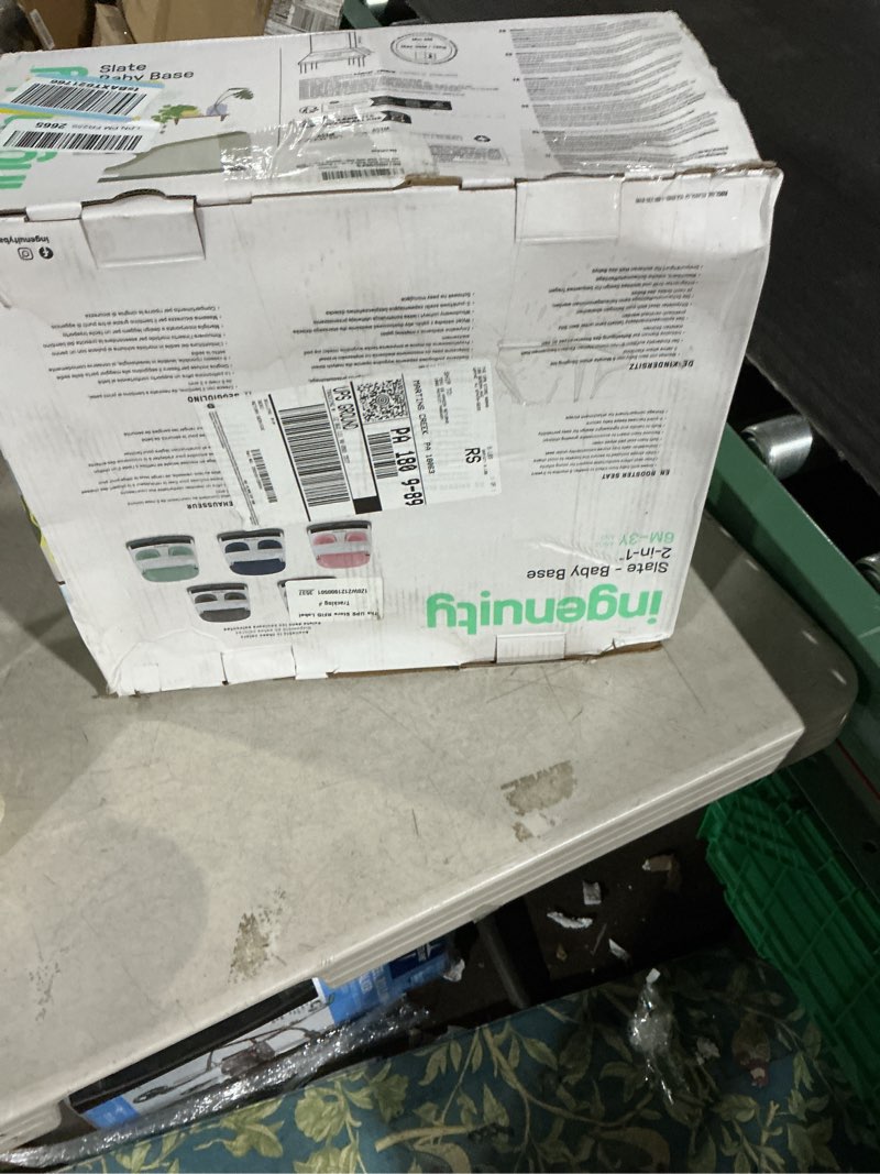 Condition photo showing Good Condition for Ingenuity Baby Base 2-in-1 Booster Feeding and Floor Seat with Self-Storing Tray - Slate