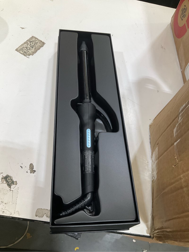 Condition photo showing Good Condition for bio ionic long barrel curling iron with moisture heat technology & nanoionic mx versatile curling wand - multiple barrel sizes for tight, classic, loose & soft curls 1.25 inch (loose curls) black