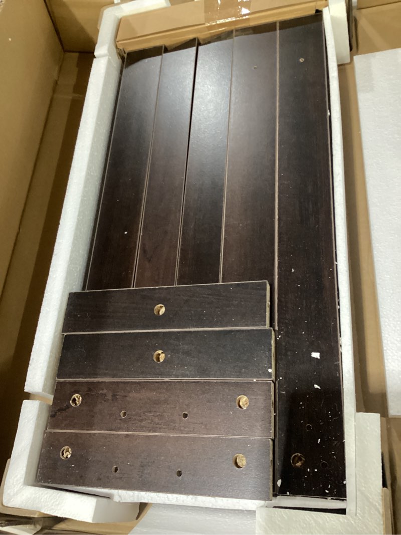 Condition photo showing Good Condition for wlive narrow end table with charging station of open storage shelf?sofa side table with 2 usb ports and 2 power outlets?slim farmhouse end table for small spaces, 11.8" d x 23.6" w x 23.74" h espresso 1