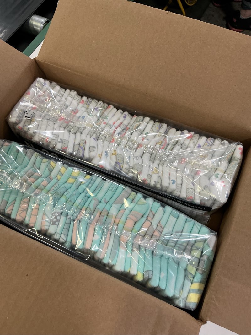 Condition photo showing New/Like New for the honest company comfort dry disposable daytime diapers for sensitive skin, hypoallergenic, above it all + all the alpacas, club box size newborn 72 count newborn (72 count) above it all + all the alpacas