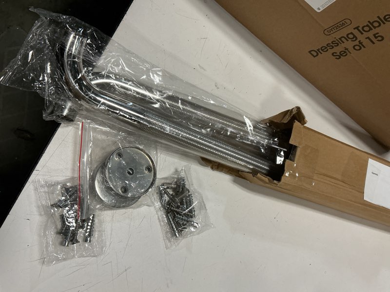 Condition photo showing New/Like New for Grab Bars for Shower, 2 Pack 18-Inch Anti Slip Shower Handles for Elderly, Safety Shower Grab Bar, Stainless Steel Handicap Grab Bars for Bathroom (Polished Nickel 1" Diameter) 18 Inch Polished Nickel 2