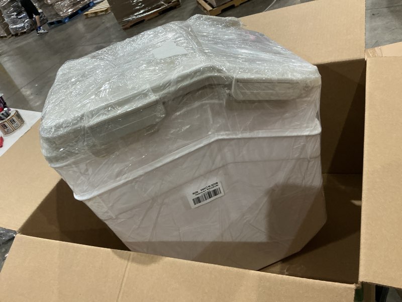 Condition photo showing Good Condition for large flour storage container bin 50lb, 2pack airtight rice storage containers with wheels seal locking lid, bpa free with measuring cup&scoop for flour, rice, grain(gray)