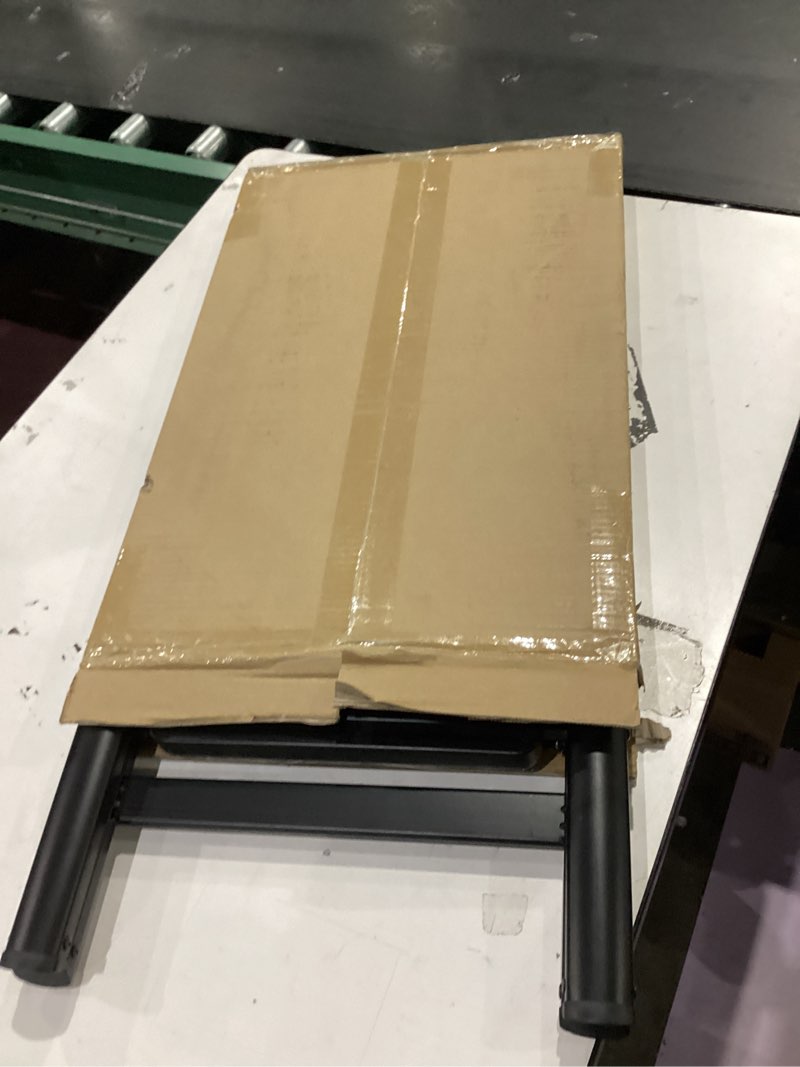 Condition photo showing Good Condition for Step Stool, 2 Step Ladder with Anti-Slip and Wide Pedal, Folding Portable Iron Stepladder for Home and Kitchen, 300lbs - Black Black 2 Step