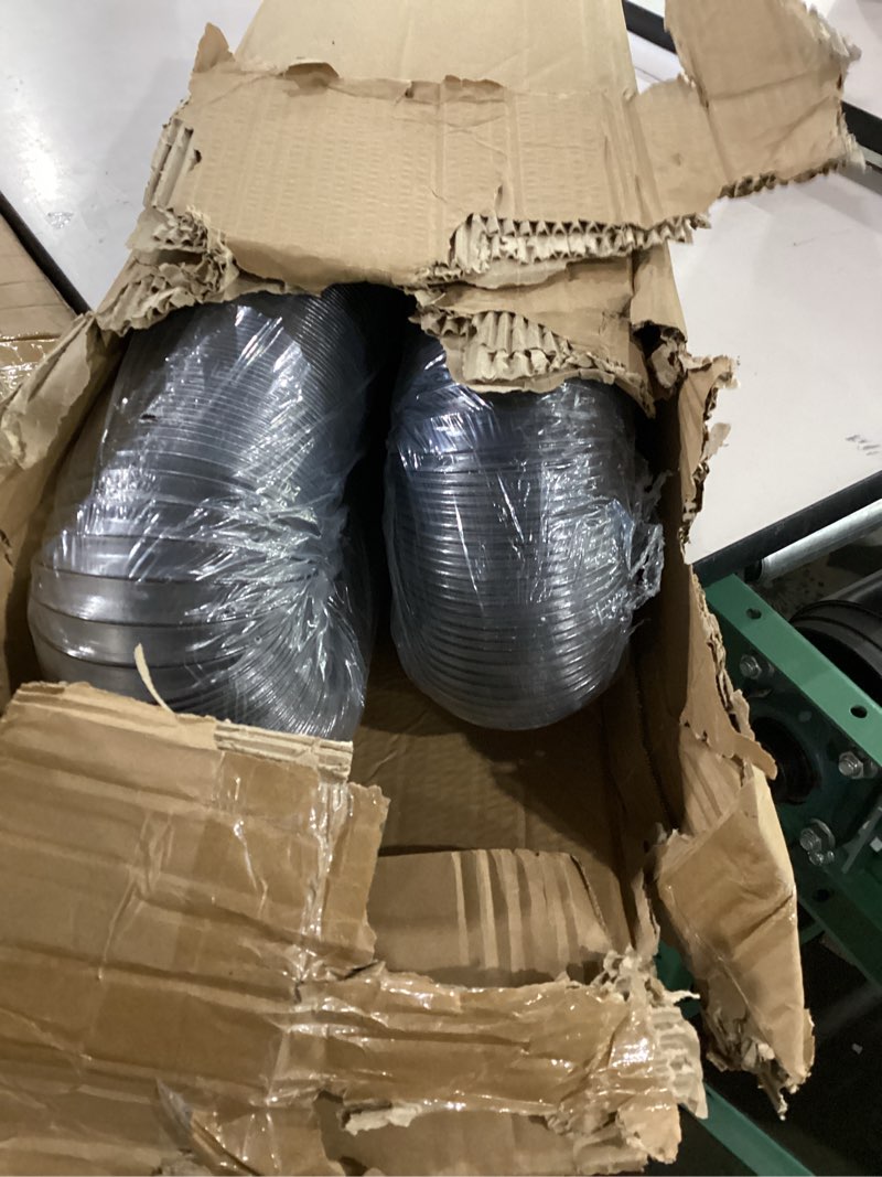 Condition photo showing As Is for 4" x 50' pvc dust collection hose,4 inch dust collector vacuum hose for woodworking dust collection systems,pvc dust collection tube flexible clear debris fume collection hose w/carbon steel wire