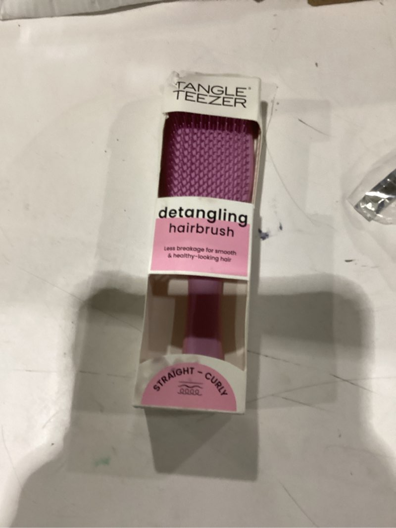 Condition photo showing Good Condition for Tangle Teezer Ultimate Detangler Brush for Wet & Dry Hair, Eliminates Knots & Reduces Breakage for Straight to Wavy Hair Types, Millennial Pink