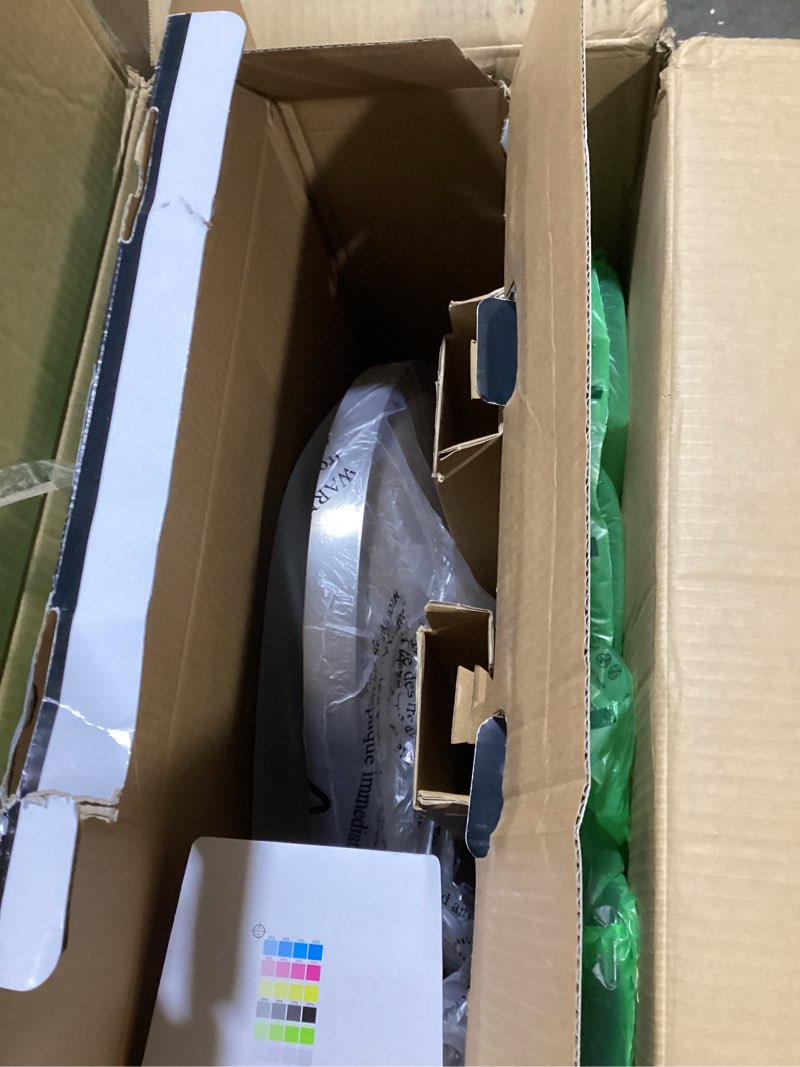 Condition photo showing Good Condition for commercial electric flexinstall led 32 in. brushed nickel oval panel flush mount recessed light for home with 5cct + duobright dimming