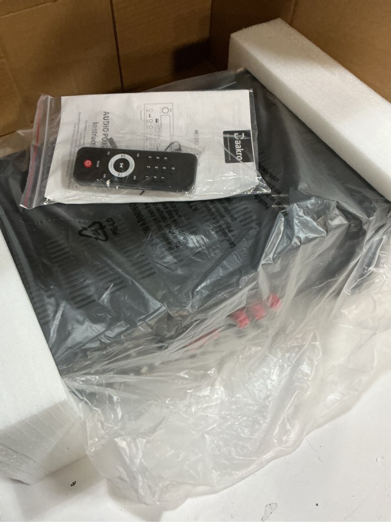 Condition photo showing Good Condition for Stereo Receivers Home Audio Amplifier w/DSP Display,300W Rated Power 5.1 Channel Bluetooth Receiver,Home Amp w/BT/CD/DVD/AUX/USB/BT/FM/Opt/COA/MIC for Home/Studio/Theater Passive Speakers