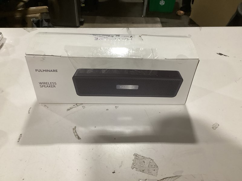 Condition photo showing Good Condition for FULMINARE Portable Bluetooth Speaker for Home, Wooden Housing, 50W Deep Bass Stereo Sound, Bluetooth