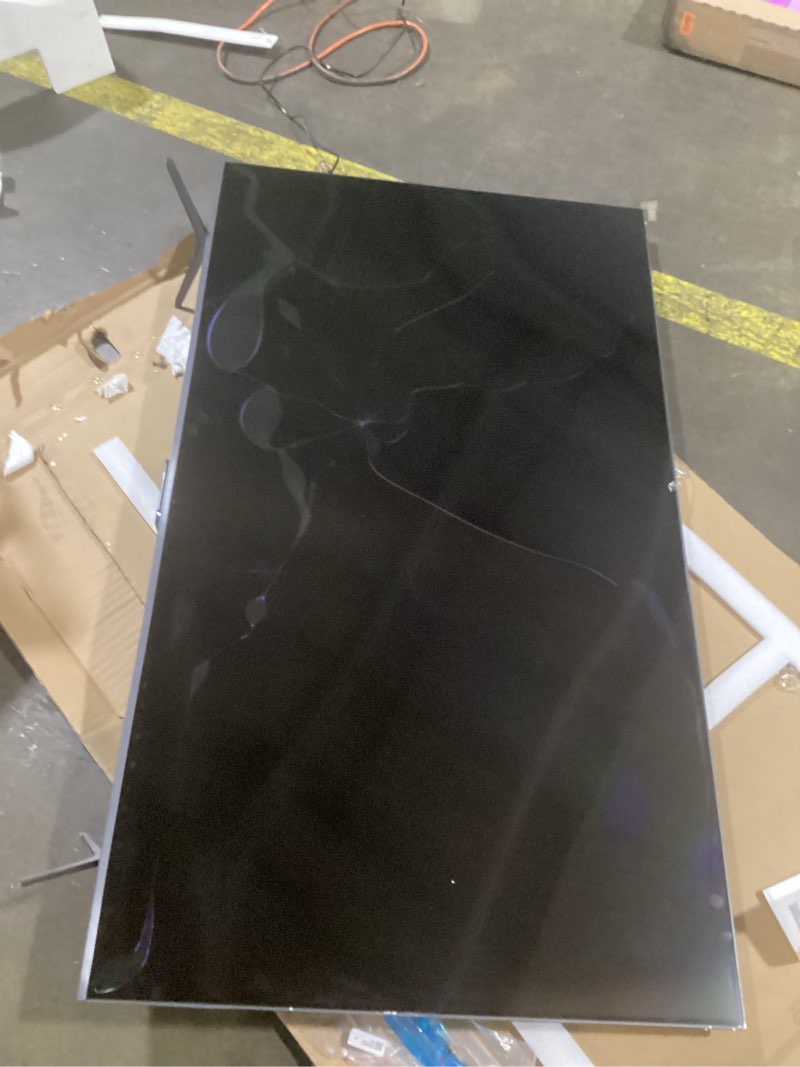 Condition photo showing As Is for screen display damaged tcl 65 inch class qm6k series | mini led qled 4k hdr | 65qm6k, 2025 model | 120hz-144hz high brightness smart google tv dolby atmos onkyo audio | voice remote alexa gaming streaming television