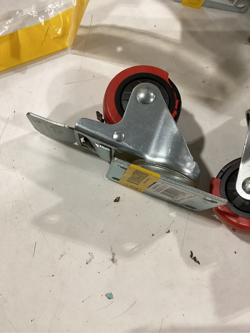 Condition photo showing As Is for titan 3-in polyurethane swivel caster