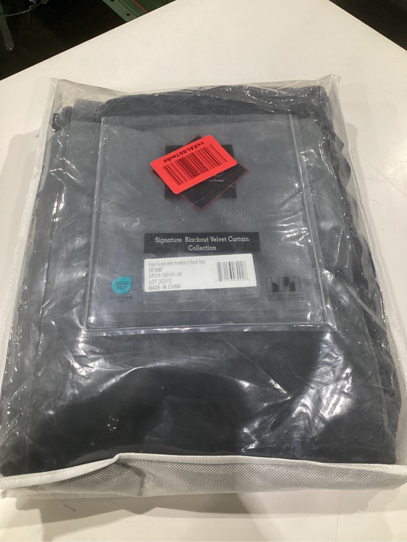 Condition photo showing Good Condition for hpd half price drapes signature velvet thermal blackout curtains for living room 96 inch long 1 pane