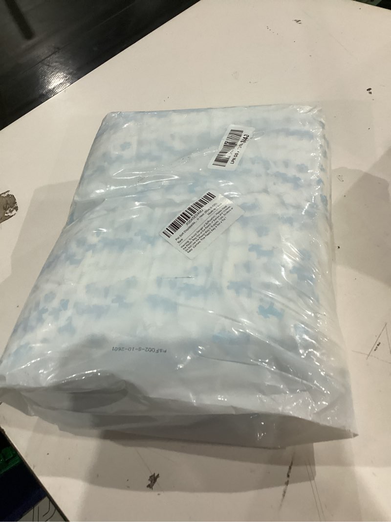 Condition photo showing Good Condition for pet soft disposable dog diaper liners booster pads - fit for most washable dog diapers & dog belly bands wraps, ultra absorbent for marking, incontinence, female in heat (blue,s-100) blue bones s-100pcs