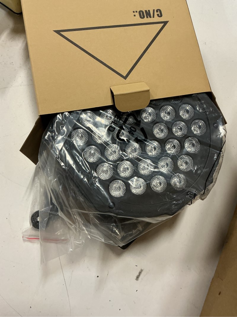Condition photo showing New/Like New for stage lights, 36led dj par lights rgb 7 channel party lights with remote control & dmx controller sound activated uplights for wedding birthday music show dance stage lighting