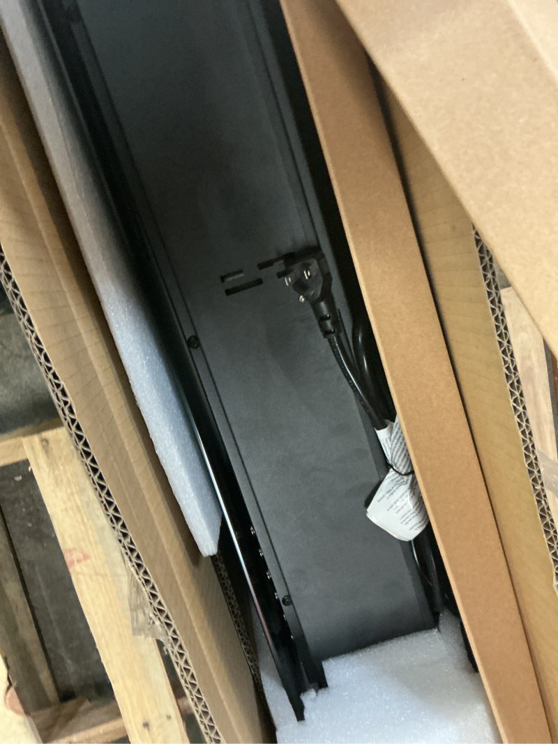 Condition photo showing As Is for SS 42IN WALL MOUNT FIREPL 1143WFP-42-100