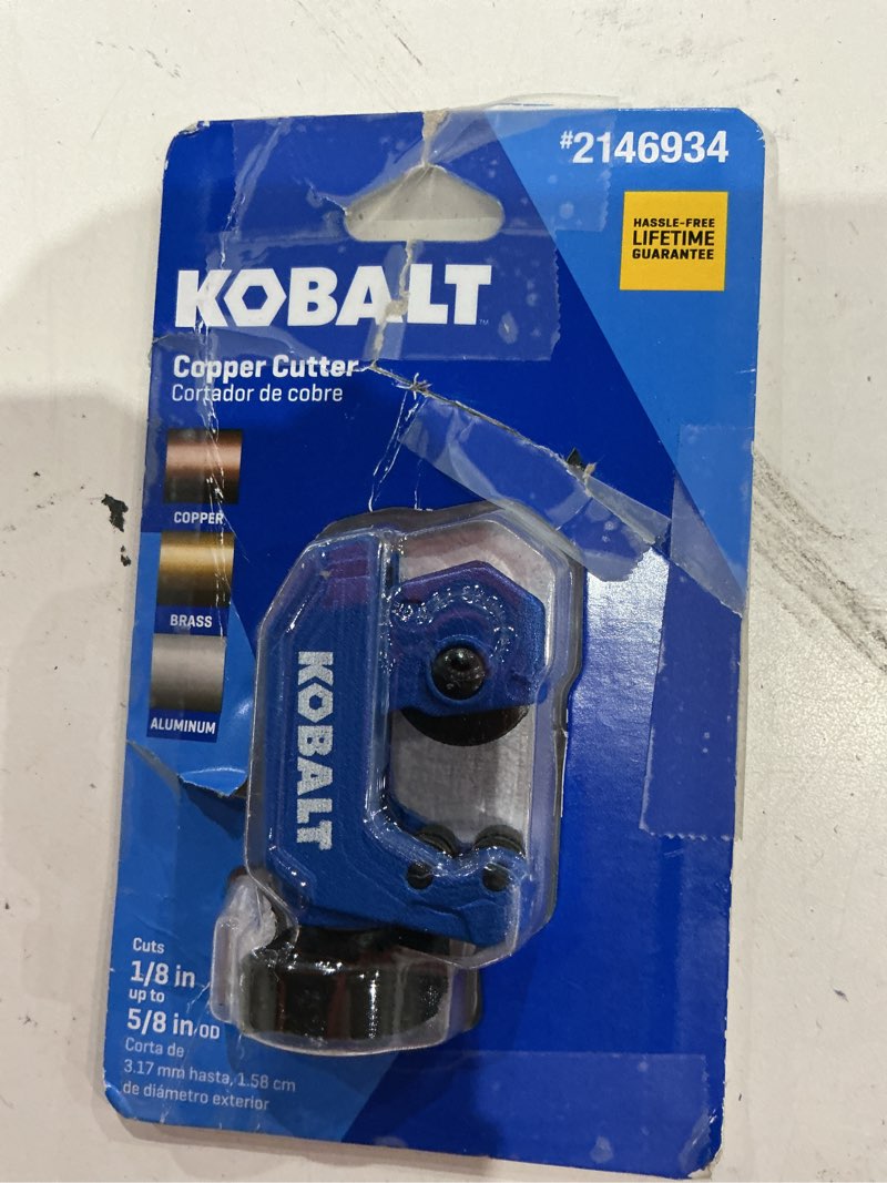 Condition photo showing As Is for kobalt 5/8-in-in copper tube cutter