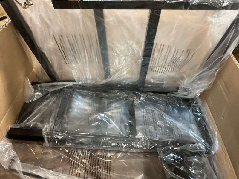 Condition photo showing Good Condition for Gym Home Equipment Weight Rack – 3?Tier Workout Storage Stand for Dumbbells & Kettlebells, Medicine Ball Holder, 460 lb Steel Organizer with Yoga Mat Basket, Hooks, Adjustable Feet, 24 x 16 in