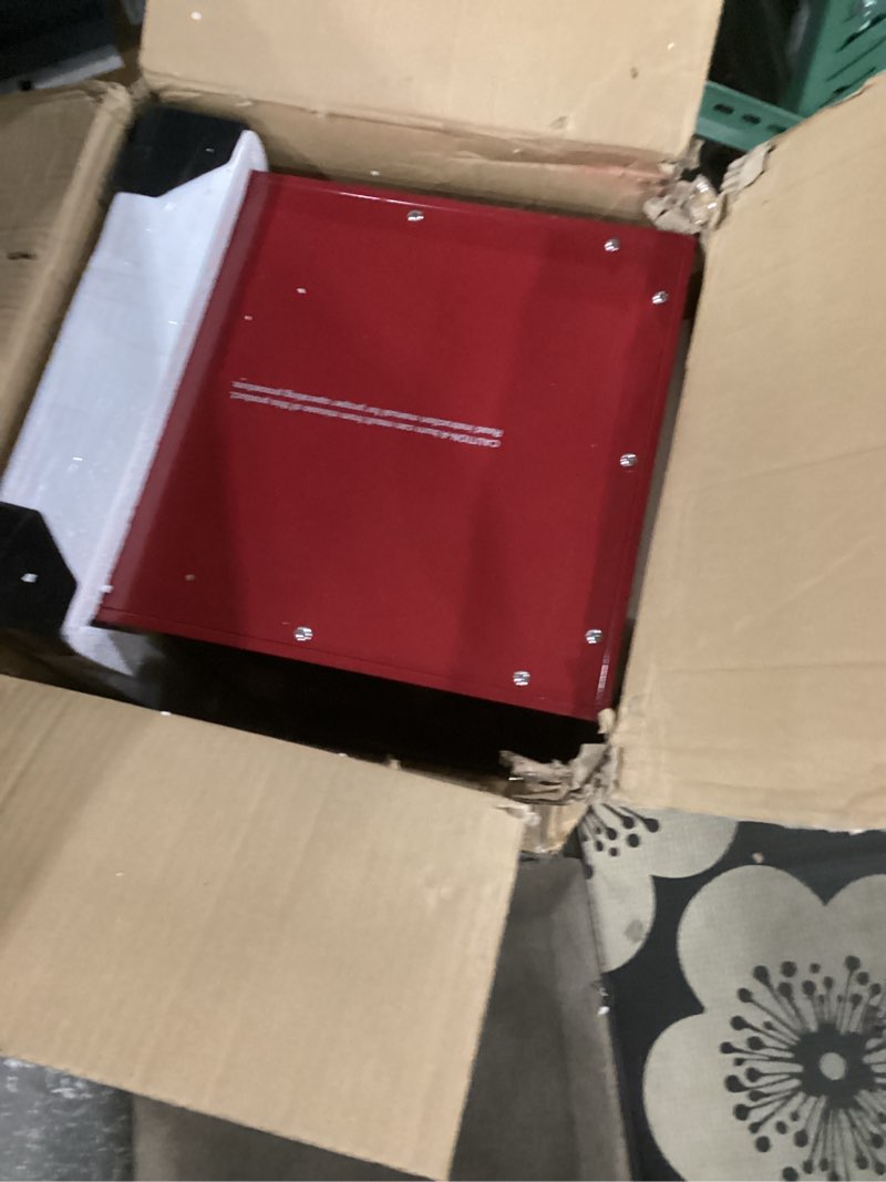 Condition photo showing As Is for Matinee Popcorn Machine - 8oz Popper with Stainless-Steel Kettle, Reject Kernel Tray, Warming Light, and Accessories by Great Northern Popcorn (Red)