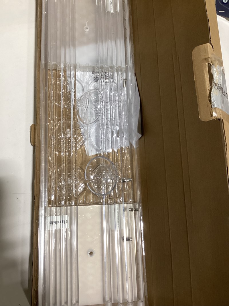 YALLOVE Clear Acrylic Tabletop Balloon Stand Kit, 23.6 Inch 10 Pack Balloon Stick Holder with Base f incomplete