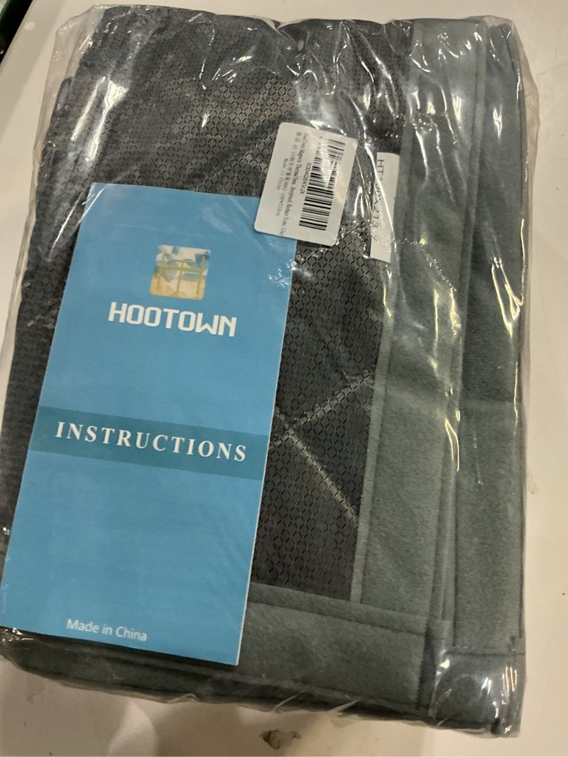 Condition photo showing New/Like New for hootown magnetic thermal insulated door curtain fits door size 36" x 82", sideway open with window durable waterproof cloth and thicken cotton, winter cover, weatherproof, reduce noise, gray