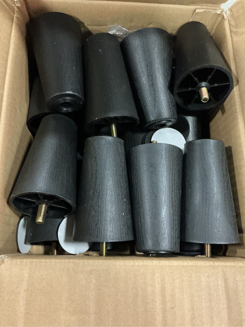 Condition photo showing Good Condition for turstin 16 pack 4 inch plastic furniture legs with m8 t-nuts screws tapered sofa couch and chair legs replacement furniture legs for diy projects sofas coffee tables dressers beds 4 inch 16