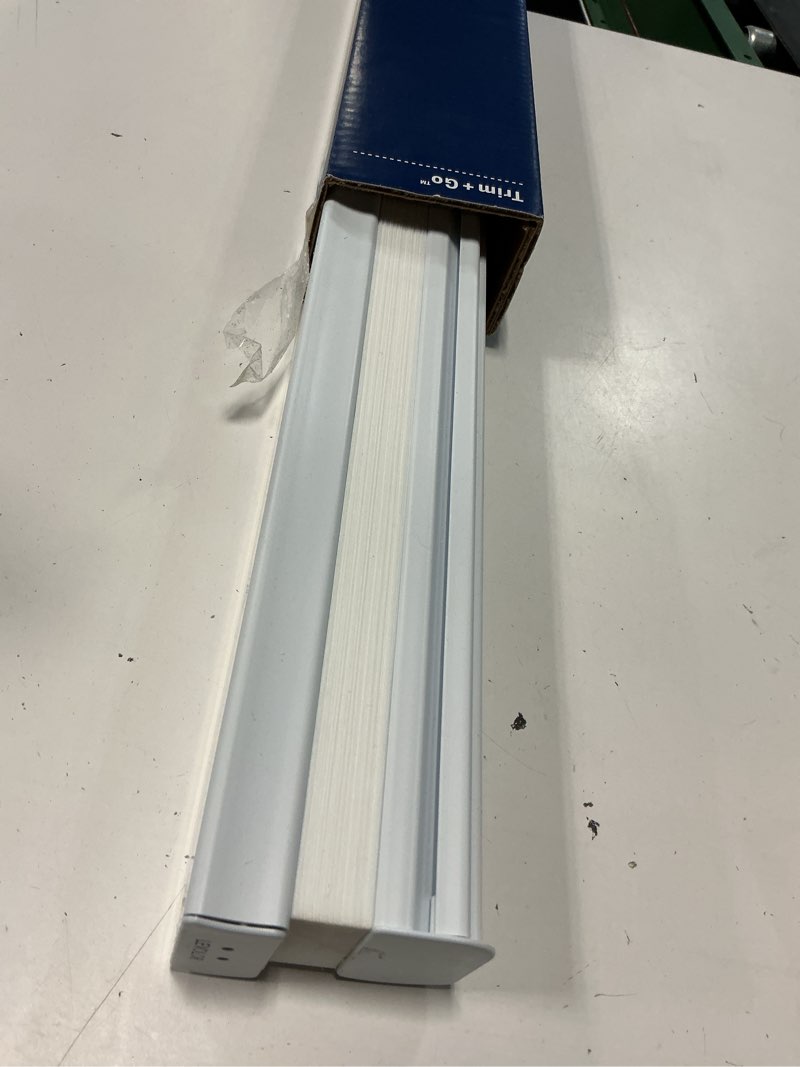 Condition photo showing As Is for levolor 36-in x 72-in snow light filtering cordless cellular shade
