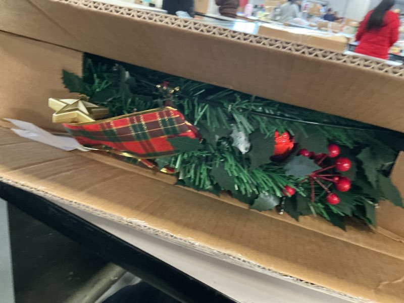 Condition photo showing Good Condition for 6Ft Pop up Christmas Tree with Remote Control, Pre Lit Christmas Tree with Lights, Ornaments, Ribbon, Flowers, Crocus, Pine Cone, Easy Assemble Collapsible Christmas Tree Decor for Outdoor Indoor