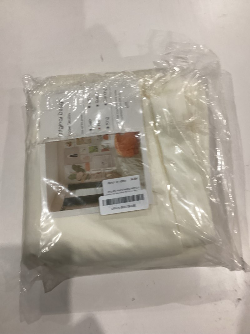 Condition photo showing Good Condition for amwan cream white duvet cover full size soft washed microfiber ivory duvet cover with zipper closure boho 3 pieces bedding set off white comforter cover 1 cream duvet cover 80”x90” with 2 pillowcases full (80"x90") cream white